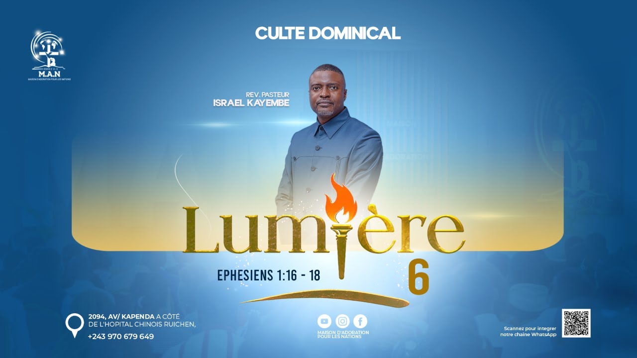 🔥 CULTE DOMINICAL – ANNÉE LUMIÈRE 6 🔥