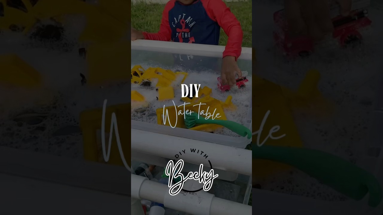 DIY water table #shorts #diywatertable #diysandtable #pvcwatertable #diykidsactivities