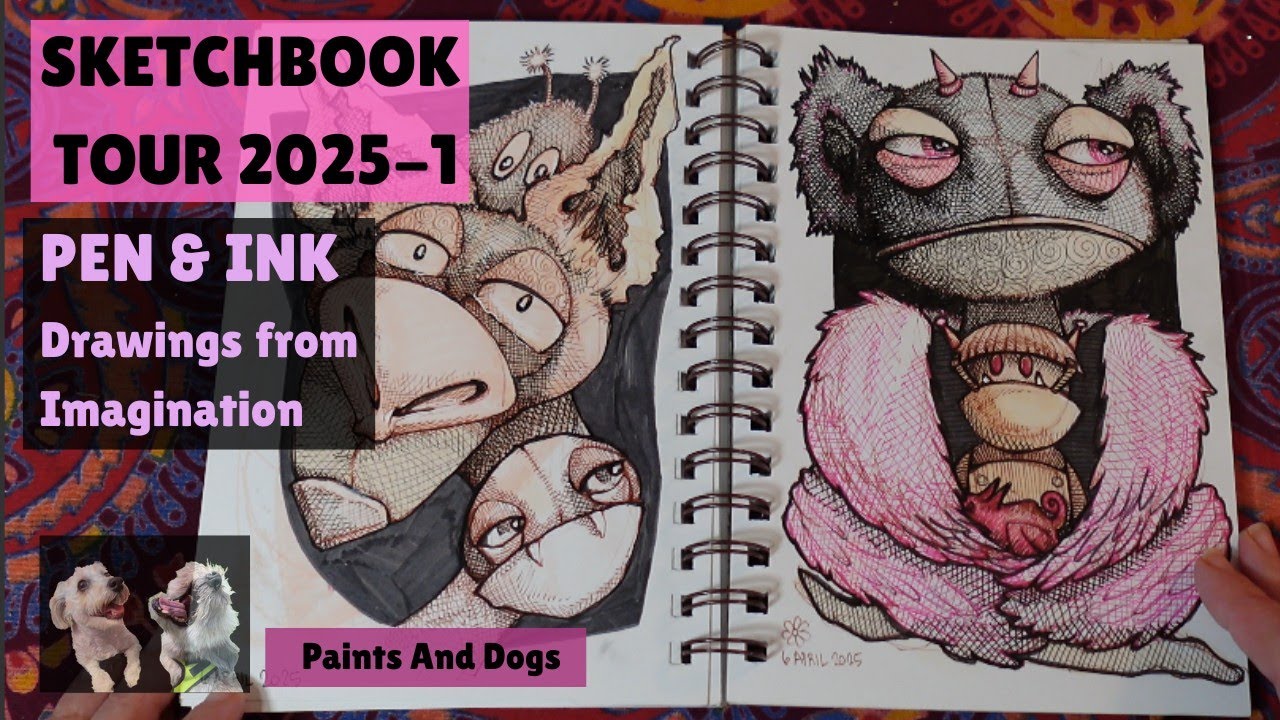 Sketchbooks 2025, Pen & Ink from Imagination