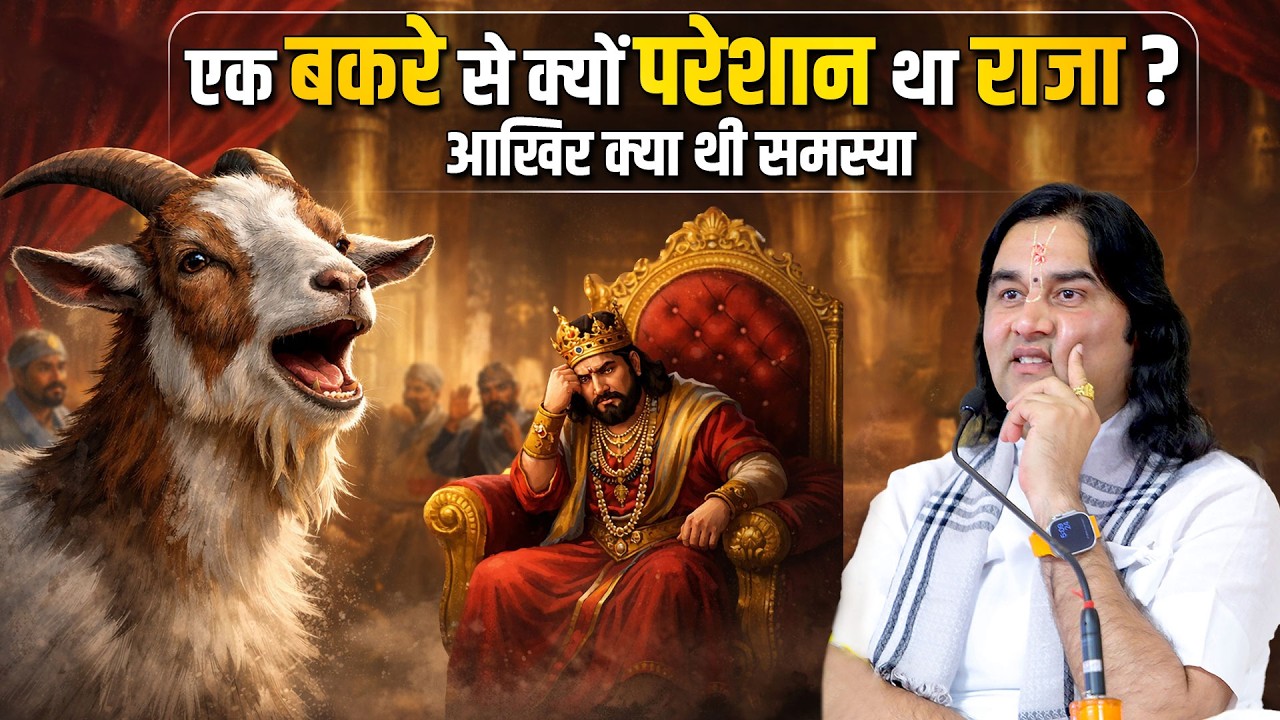 एक बकरे से क्यों परेशान था राजा?  आखिर क्या थी समस्या?  Shri Devkinandan Thakur Ji