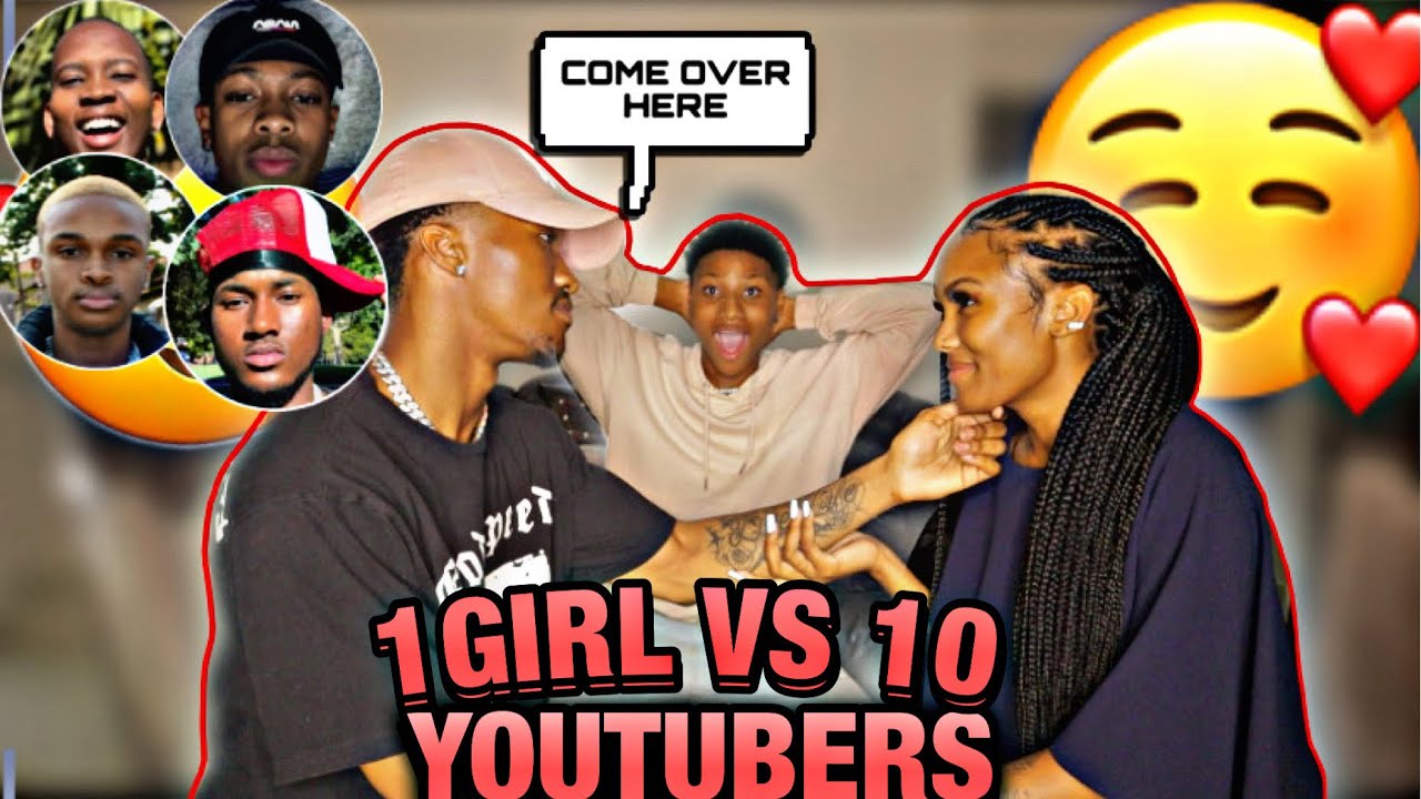 1 ДЕВУШКА ПРОТИВ 10 ЮТУБЕРОВ FT @JustDaddyG ,@ThatoRampedi , @ReggieMohlabiRSA, @datboyarjin