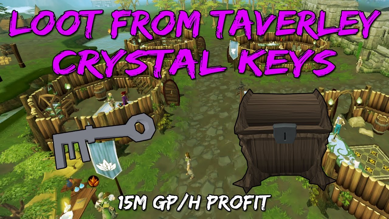 15M GP/H Looting Crystal Keys at Taverley Chest! [Runescape 3]