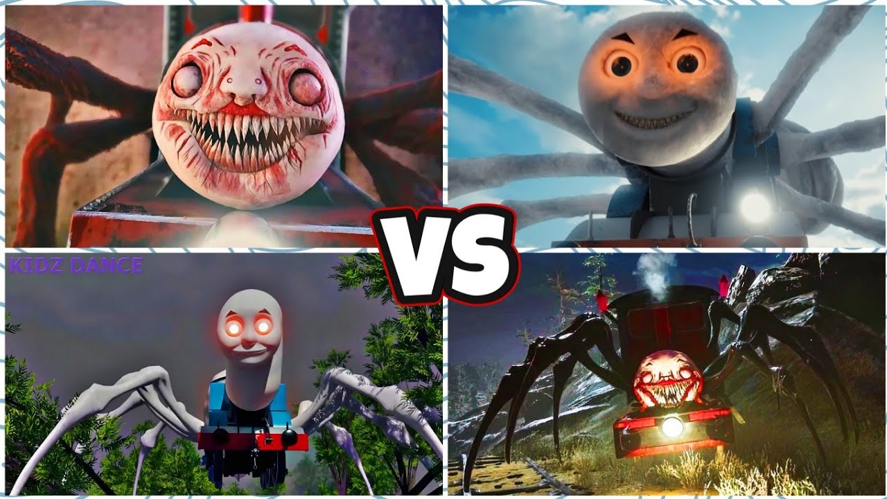 TRAIN THOMAS EATER EXE 🚂 🆚 CHO CHO CHARLES MONSTER 🆚 CURSED THOMAS EXE 🚂❄️TILES HOP