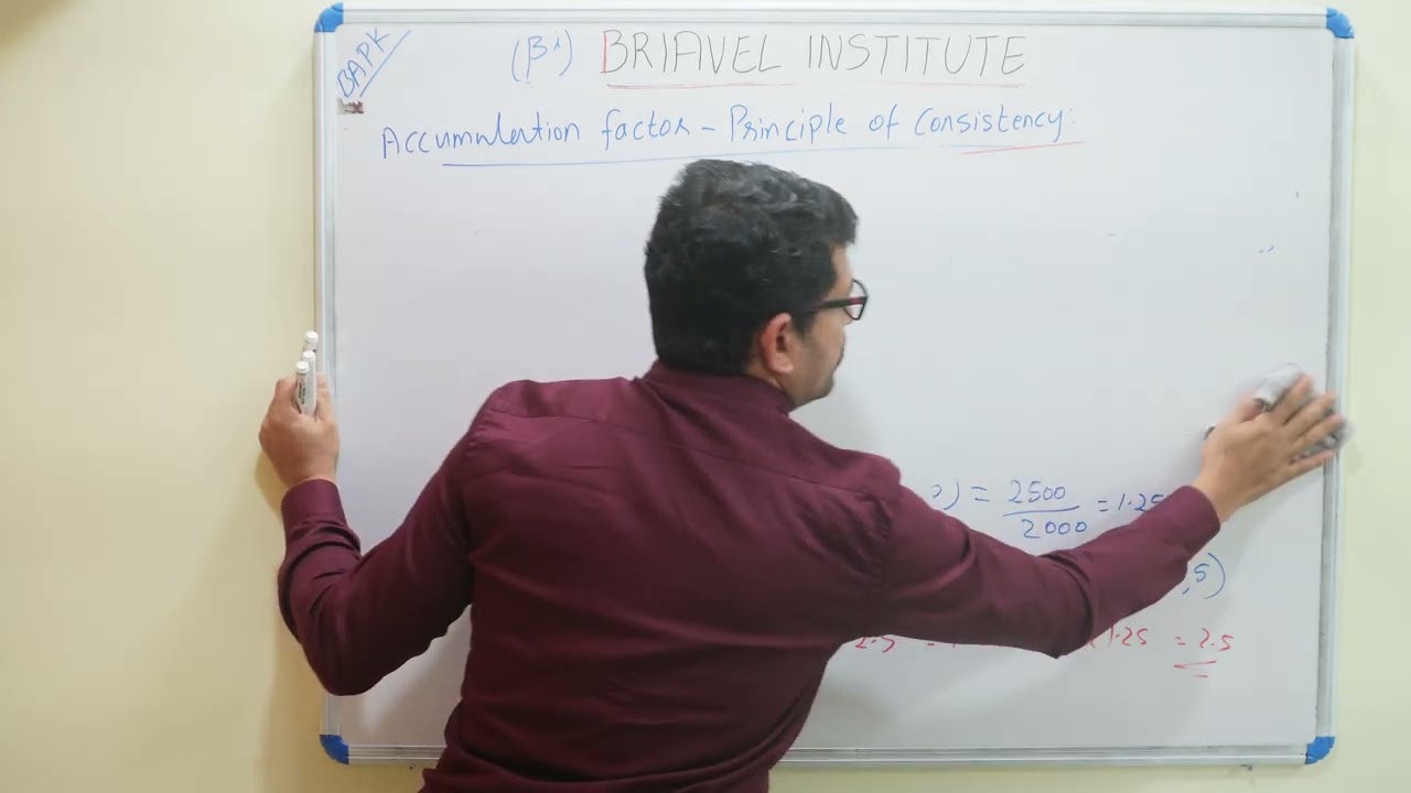 Accumulation factor # principle of consistency # cm1# actuarial mathematics