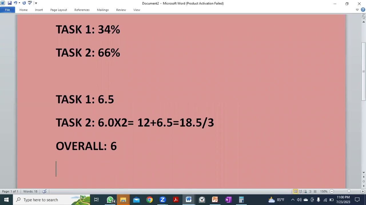 IELTS Writing Marking System in Short