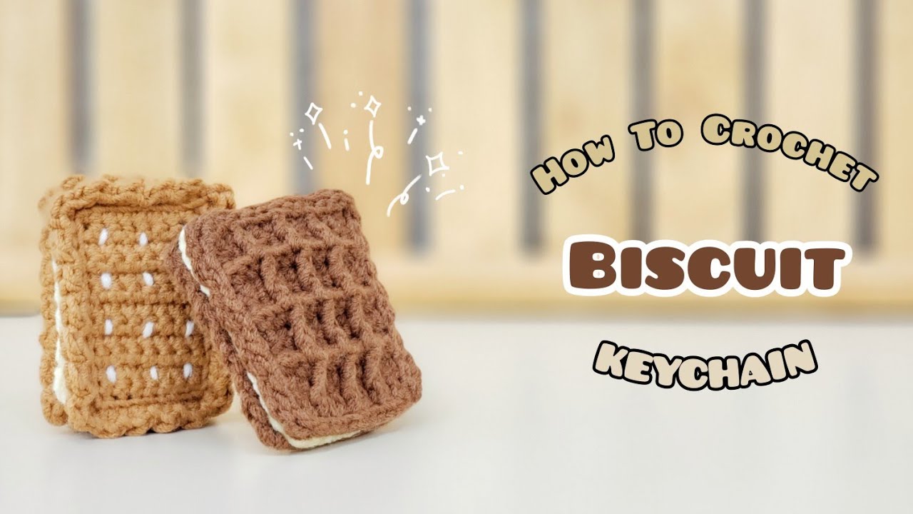 Crochet Biscuit Keychain | Crochet Cookie | Amigurumi Tutorial | SpringDay DIY