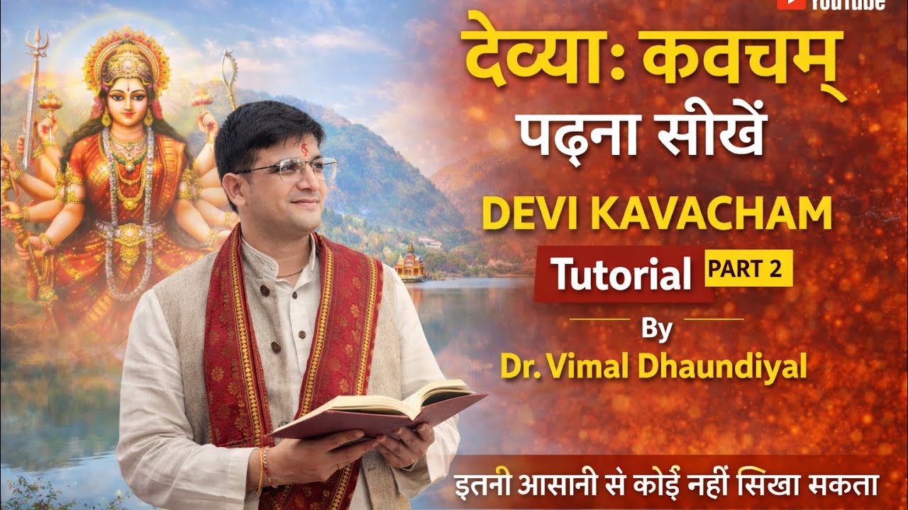 देव्या: कवचम् 2#durgasaptsati part 4 By Dr.Vimal Dhaundiyal. #दुर्गासप्तशती।#durgakavach  ।#चण्डीपाठ