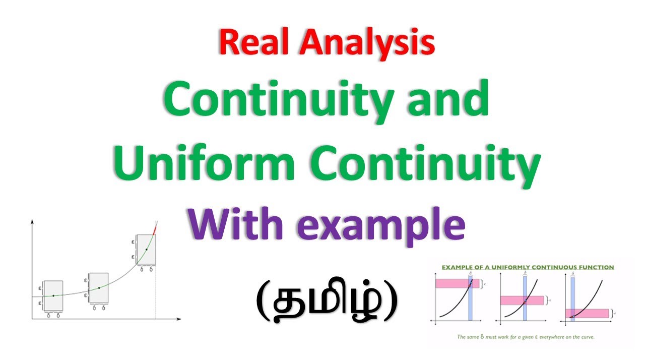 Continuity and Uniform Continuity in Tamil | Real Analysis