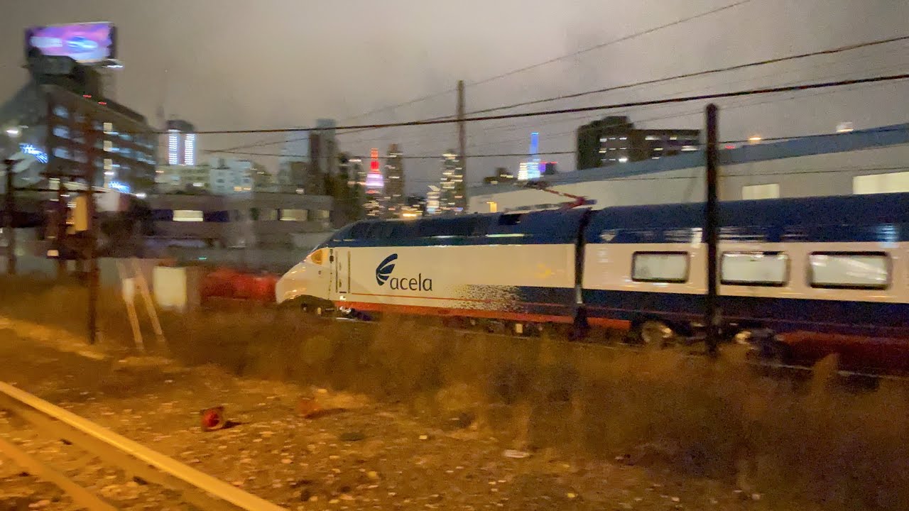 Late Night Action @ Hunterspoint Avenue [Amtrak Acela 21, LIRR, NJ Transit, & NYC Subway] 12/3/20