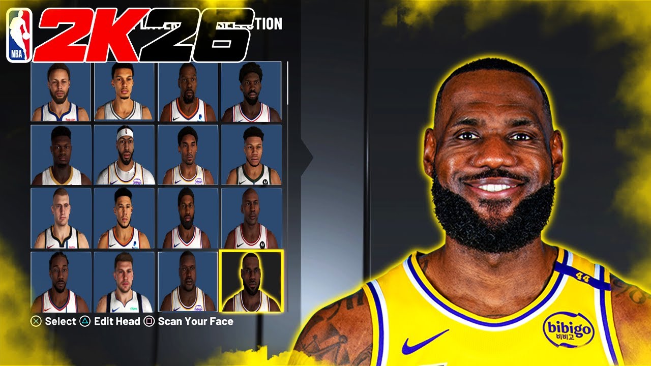 ЛУЧШЕЕ СОЗДАНИЕ ЛИЦА ЛЕБРОНА ДЖЕЙМСА в NBA 2K26!! ЛУЧШЕЕ СОЗДАНИЕ ЛИЦА ЛЕБРОНА ДЖЕЙМСА в NBA 2K26!!