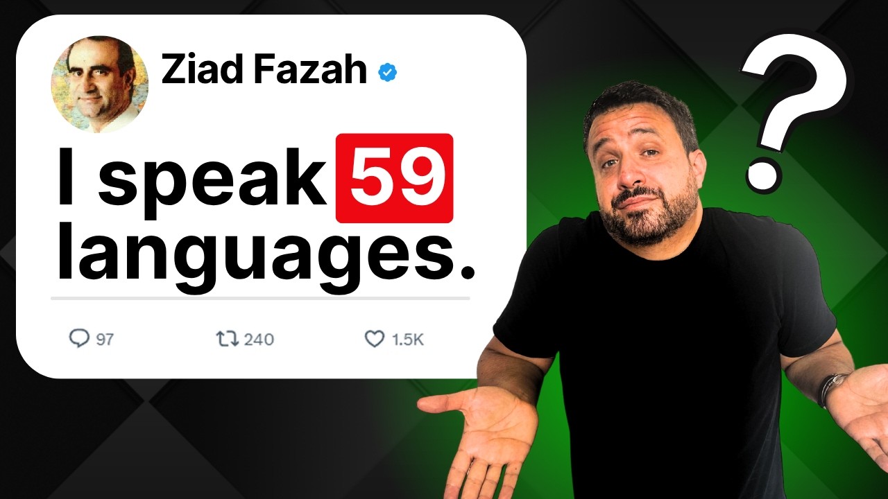 He Claims to Have Learned 50+ Languages in 3 YEARS!