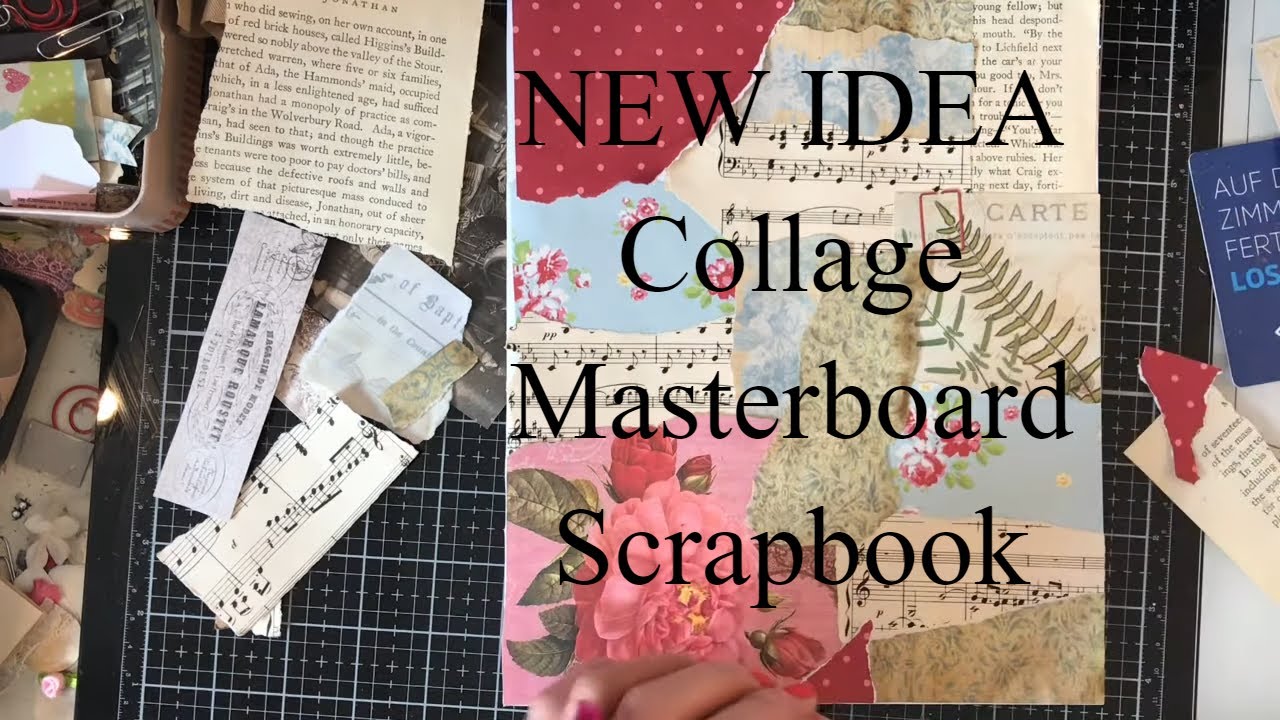 Lets Make a COLLAGE  Masterboard Scrapbook - For Lost Mojo or TV Craft