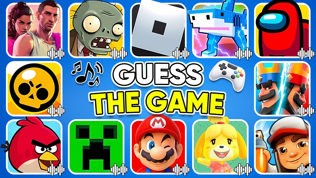 Угадай игру по песне 🎶🤔🔊 Fnaf, Minecraft, Brawl Stars, Roblox, Mario Bros