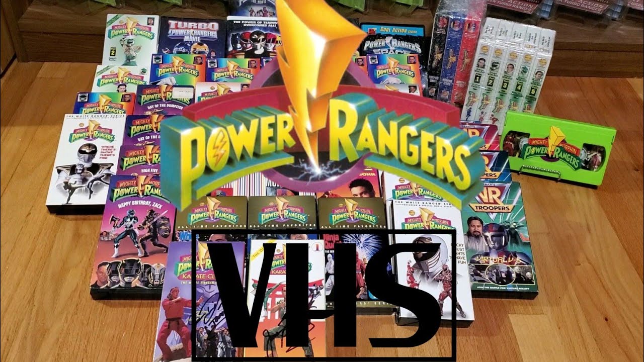 Power Rangers VHS collection opening