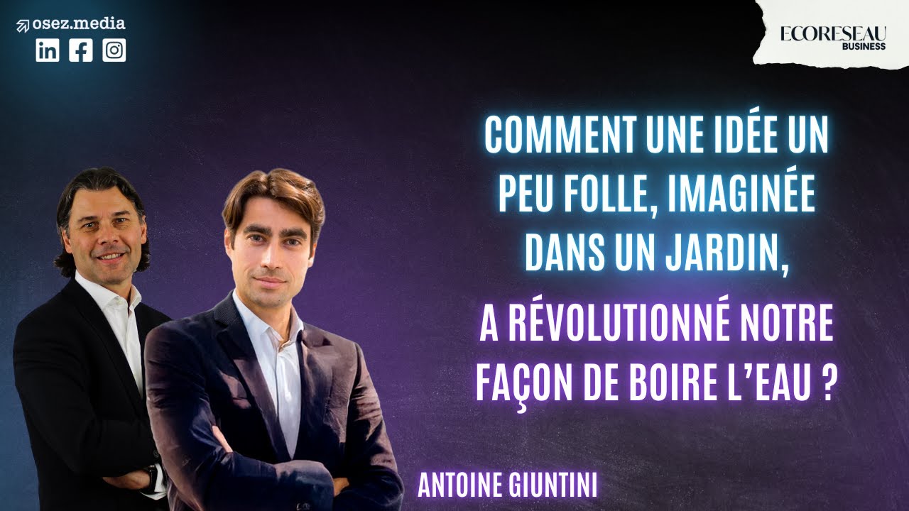 Comment une idée, imaginée dans un jardin, a-t-elle révolutionné notre façon de boire l’eau ?