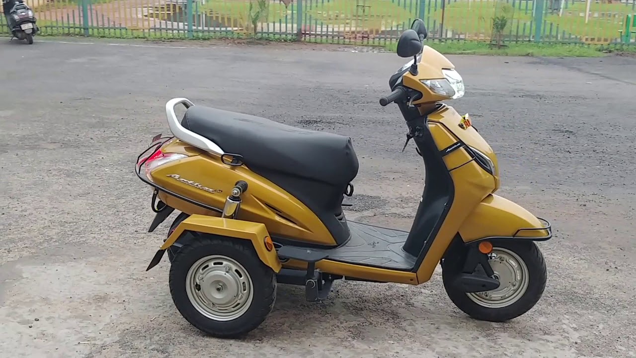 HONDA ACTIVA 5G LATEST FOR HANDICAPPED PEOPLE MODIFIED BY BAJEE AND SONS MOBILITY PH NO.9848458025