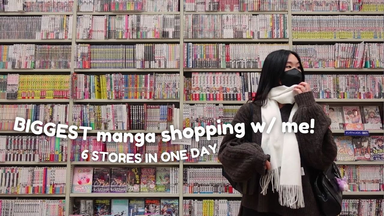 ₍ᐢ. .ᐢ₎ ₊˚⊹♡ BIGGEST manga shopping // 6 stores in 1 day + where to buy english manga in japan