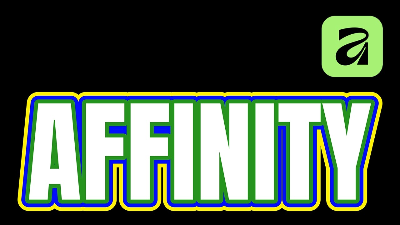 Como Fazer Texto com Contorno Duplo no Affinity