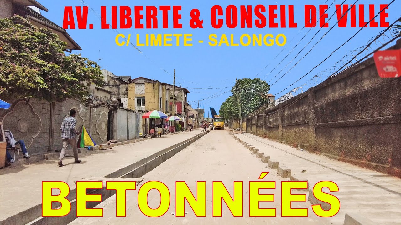 24/01/2026 Evolution BETONNAGE AVENUES LIBERTE & CONSEIL DE VILLE | Commune de LIMETE | Kinshasa-Rdc