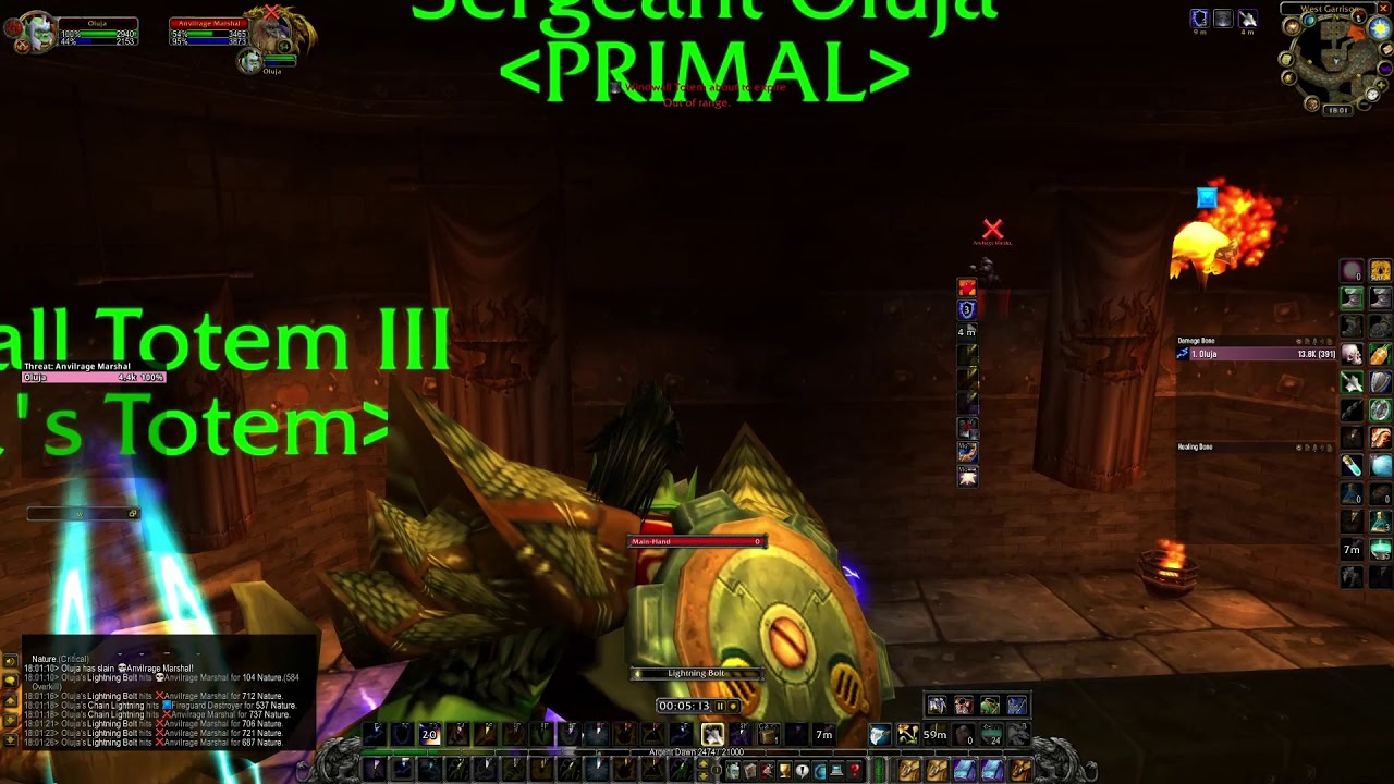 Classic: Shaman Solo General Angerforge run