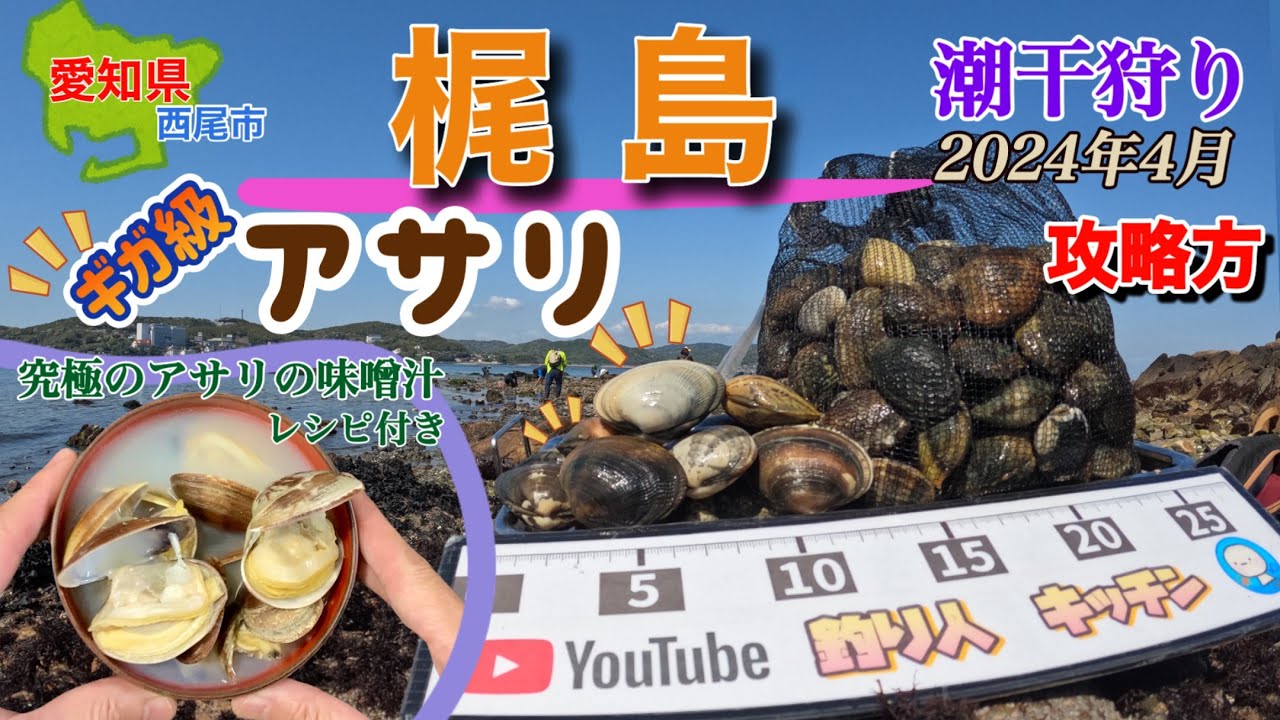 見た事ないサイズのアサリが連発する、この島がスゴイ👍