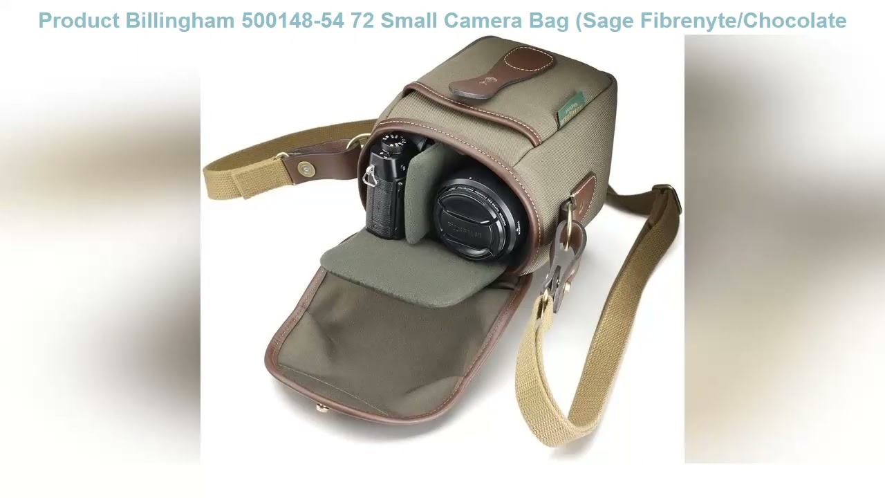 Billingham 500148-54 72 Small Camera Bag (Sage Fibrenyte/Chocolate Leather)