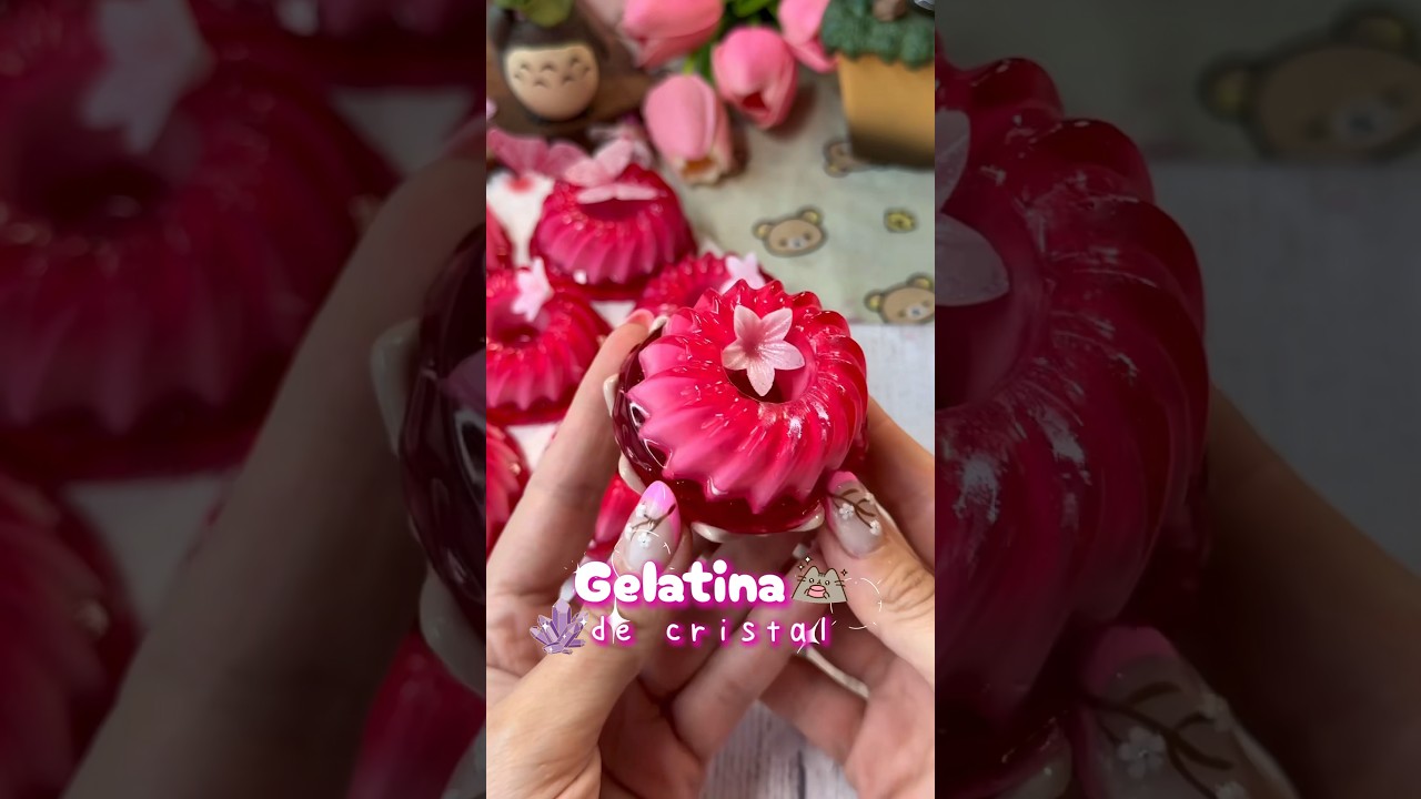 Gelatina de cristal 💎 #kawaii #recetas #recetasfaciles