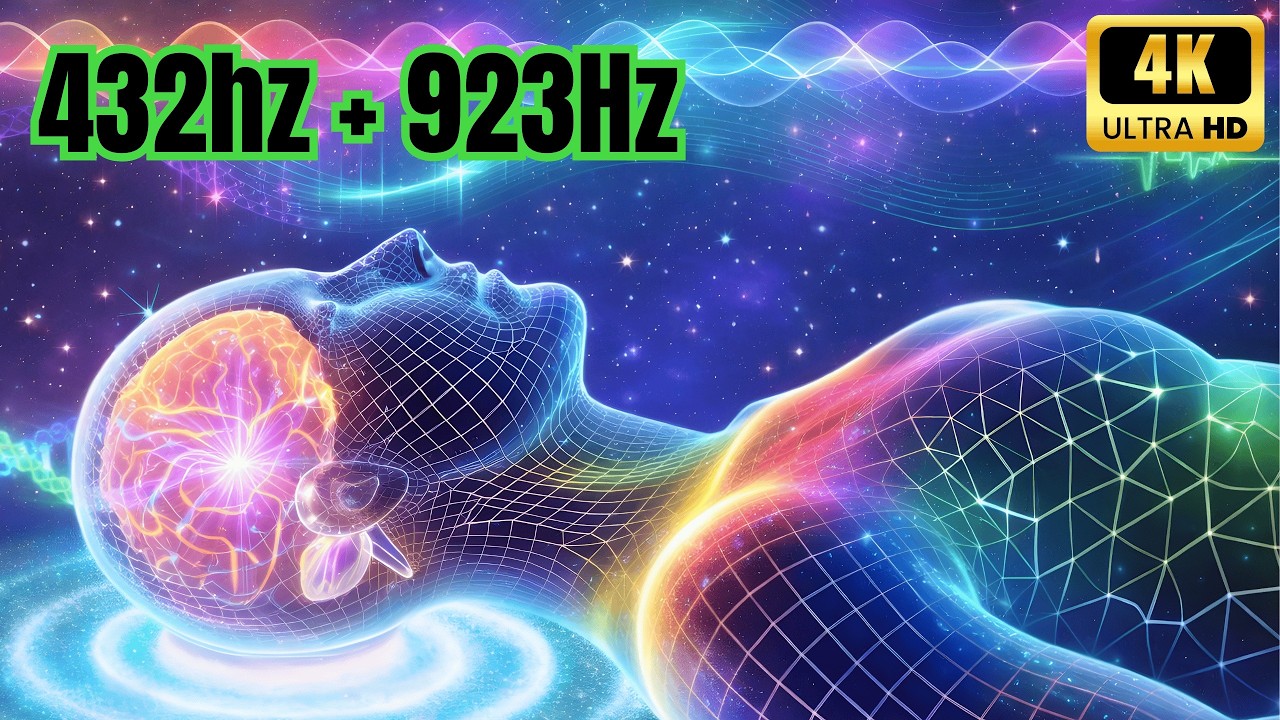 Brain Massage While You Sleep, Melatonin Release, Stop Overthinking, Worry & Stress - 528hz (NO ADS)