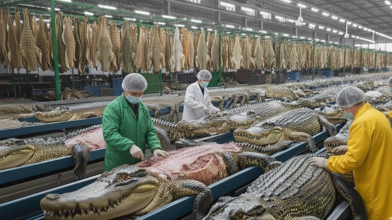 Inside factory Crocodile skin to 1000$ luxury product!!!