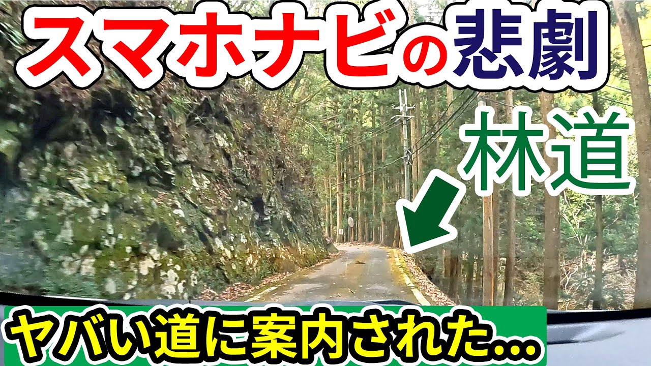 【高野山林道】スマホのナビを使ったらヤバい道に案内された...