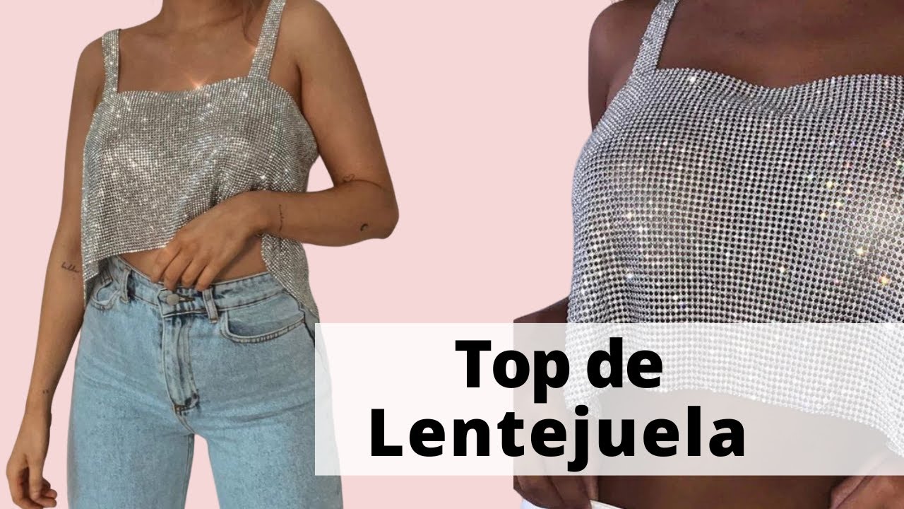 Diy TOP DE LENTEJUELAS |BeruzkaDms💙