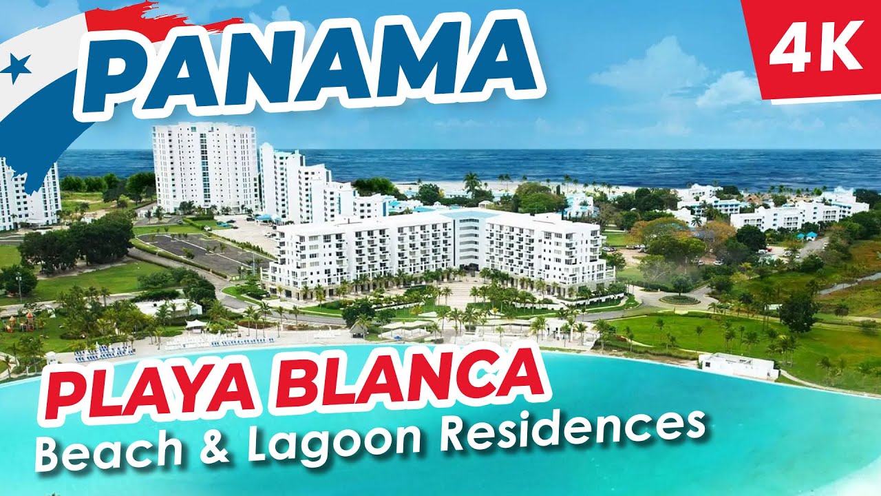 [4K] 🇵🇦 Explore Panama's Playa Blanca: Stunning Beach & Lagoon Residences