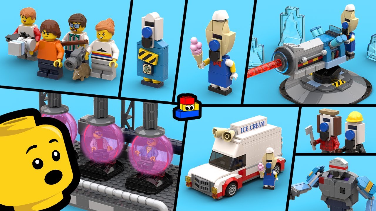 Ice Scream 8 TRUE ENDING: How to make LEGO Minifigures and Playsets