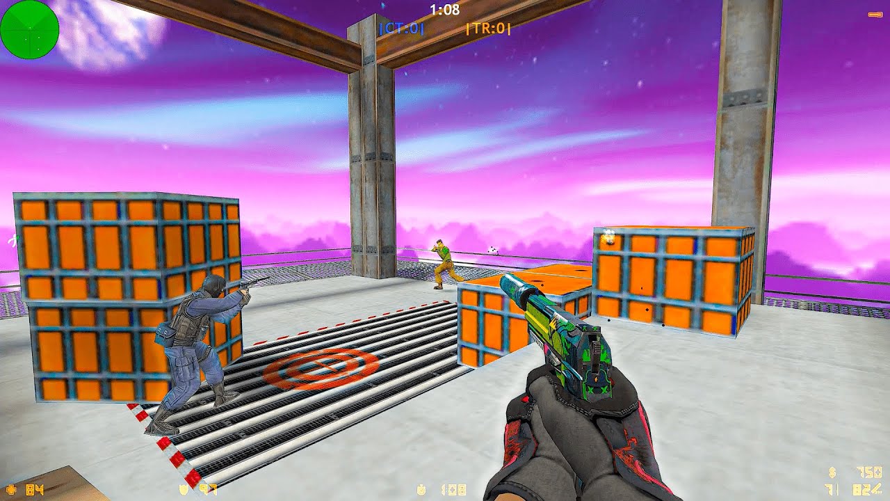 🔥 CS 1.6 - CS:GO MOD ON VERTIGO! +76 KILSS! Dark Professional [1080P]🔥