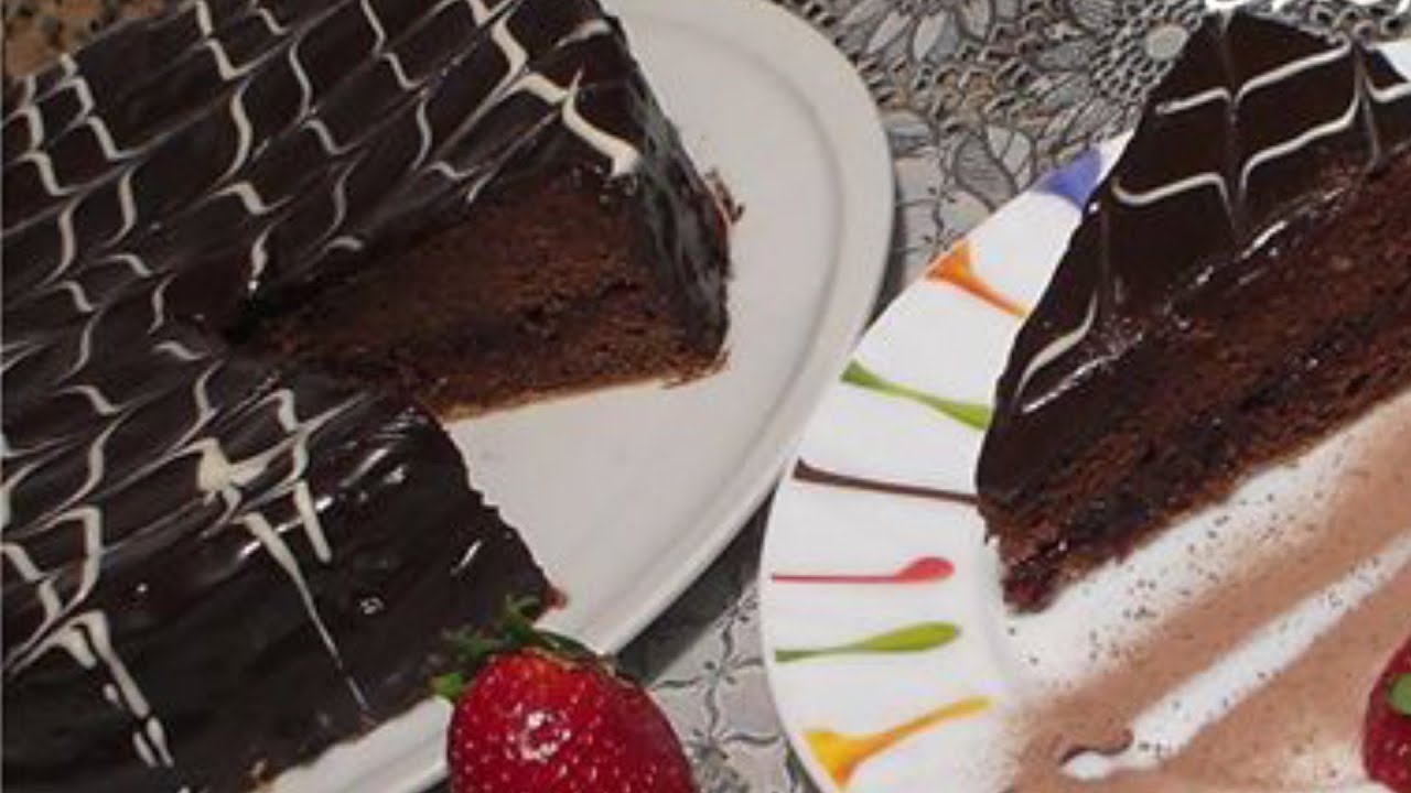 اعداد تورتة الشوكولاتة بدوق رفيع وببساطة الشيف نادية | (Torte au Chocolat (Chocolate Cake