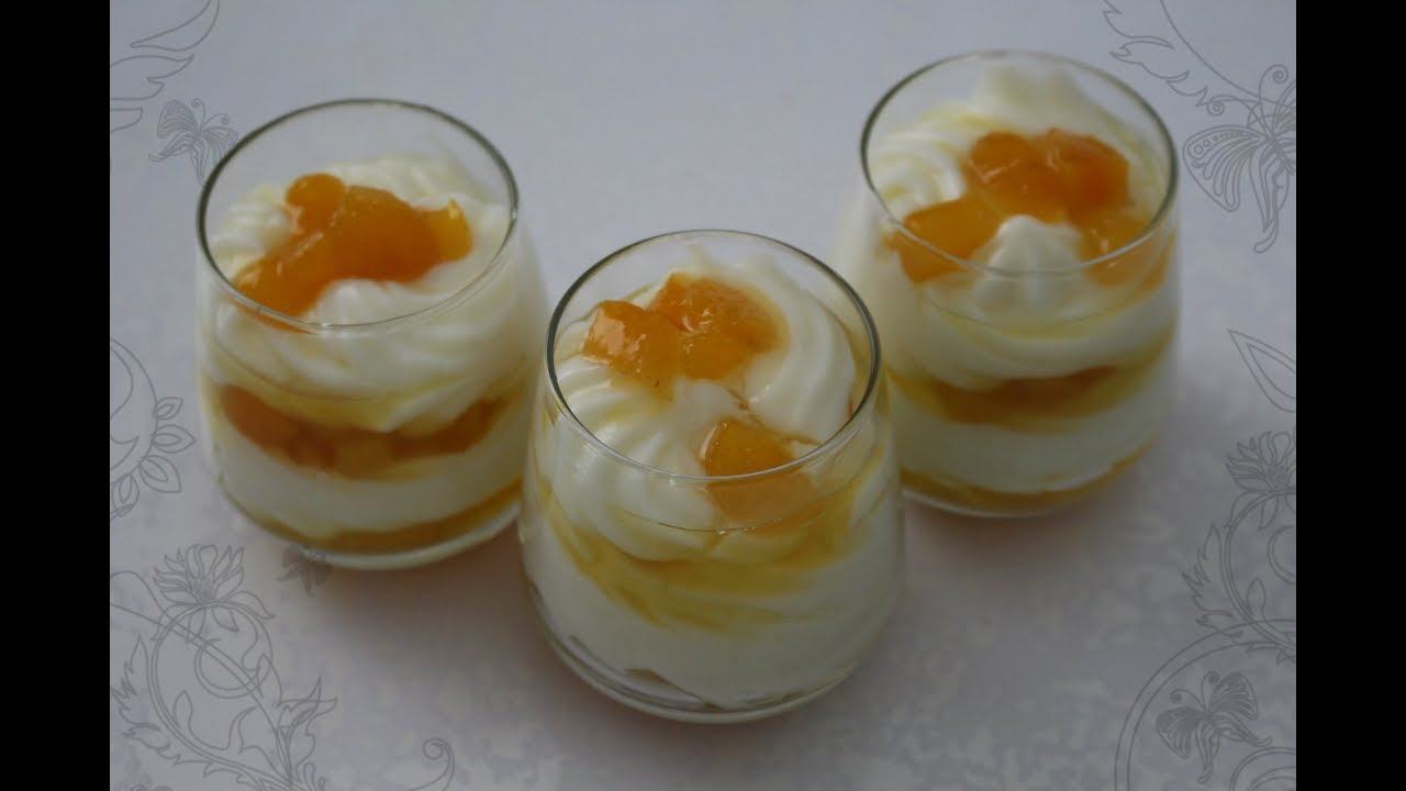 كؤوس تحلية بالمشمش