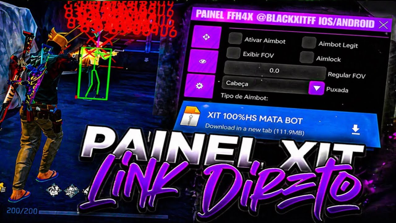 PAINEL XIT FF 2026 ATUALIZADO 😈 AIMBOT + 100% HS iOS & ANDROID 📲 DOWNLOAD MEDIAFIRE LINK DIRETO!!