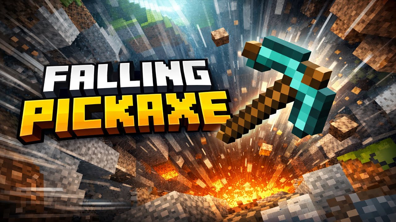 Falling Pickaxe Chat Control Live! #shorts #minecraft #live