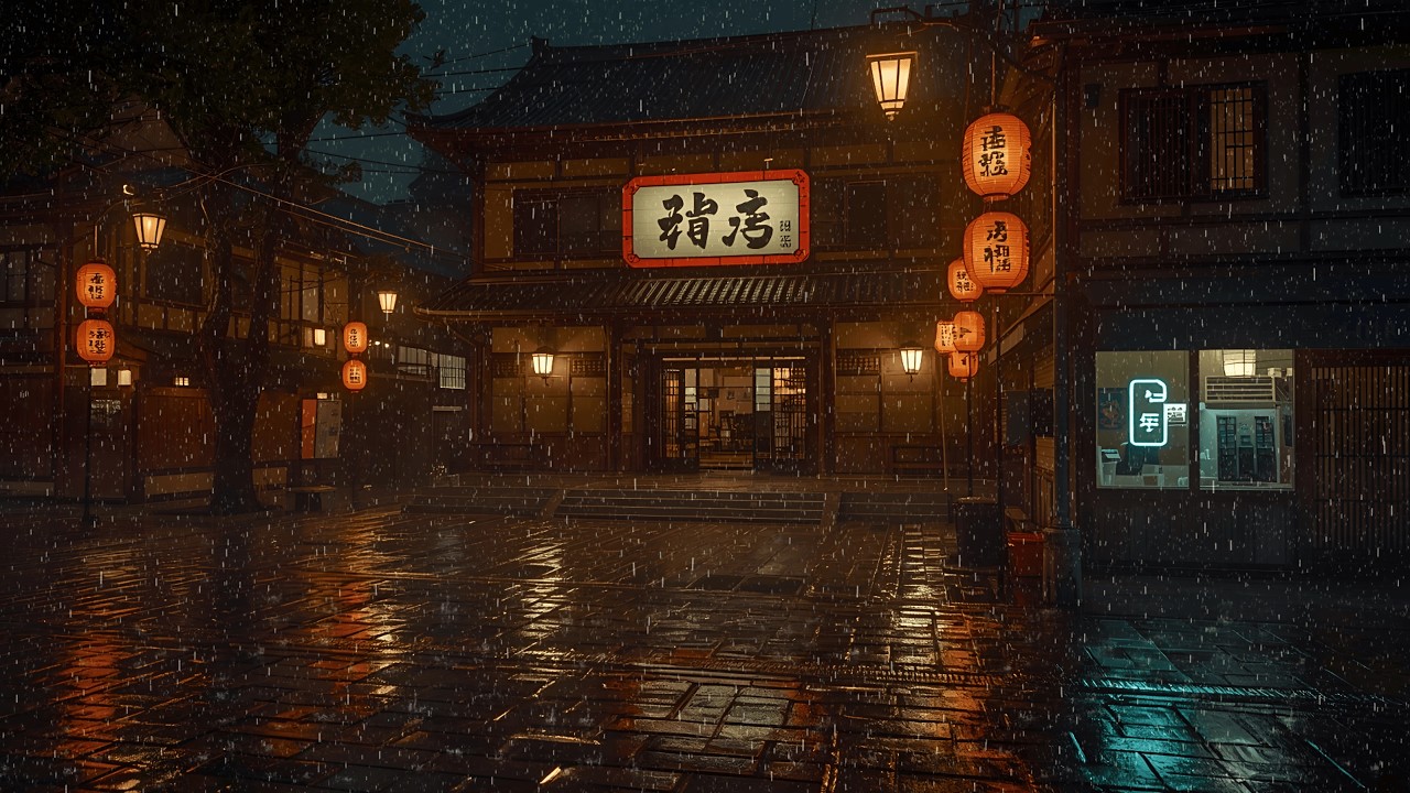 Rainy Night in Tokyo 🌧️ Comfortable Lofi Music for Sleeping, Studying, and Deep Focus