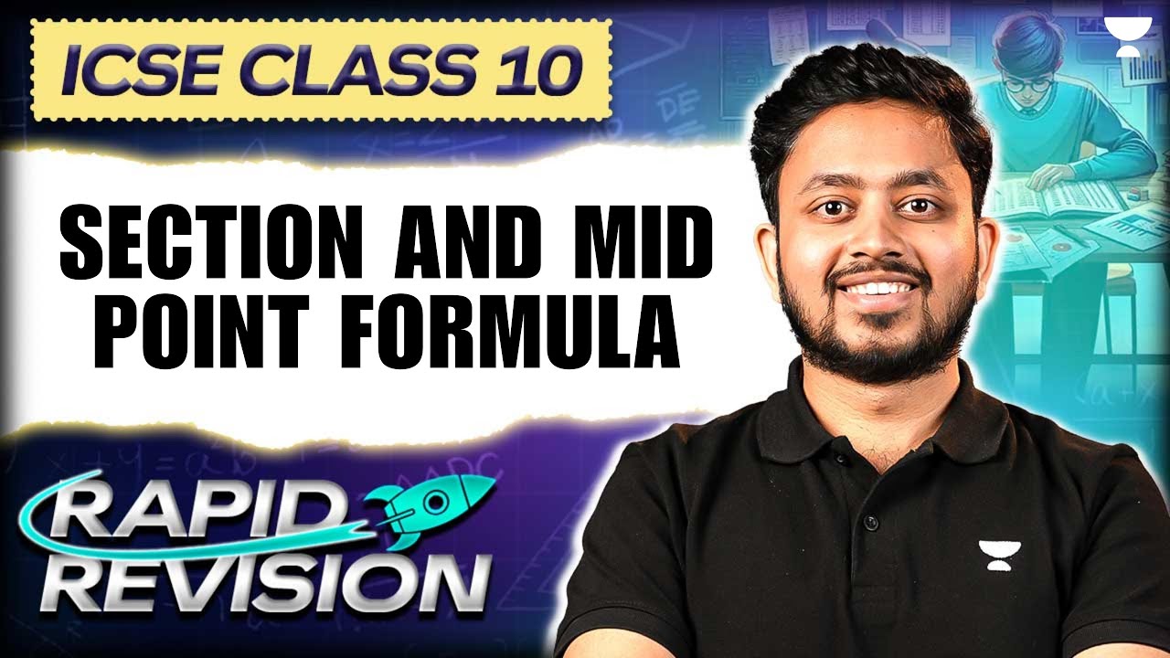 Section and Mid Point Formula | Rapid Revision | ICSE Class 10 | Mathematics