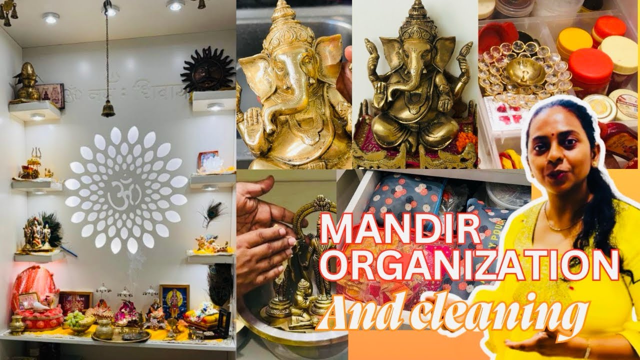 How to Clean Brass & Silver Idols | Home Temple Cleaning and Organization with Traditional Seva