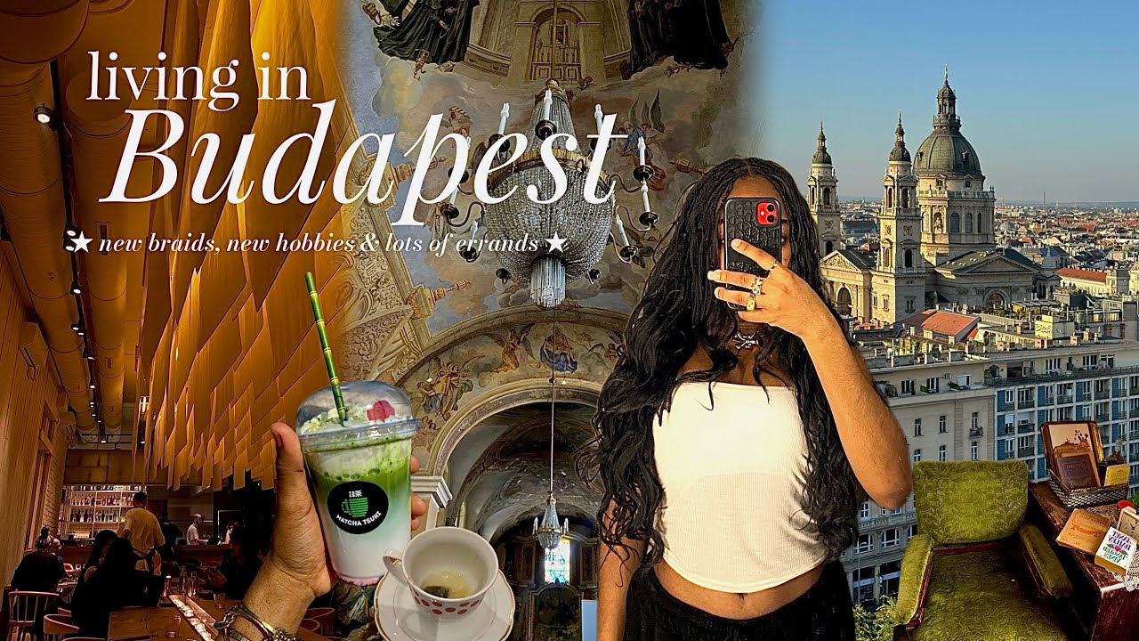 reset with me in budapest ☕️| new braids, new hobbies, cosy errands #budapest #frenchcurlbraids 