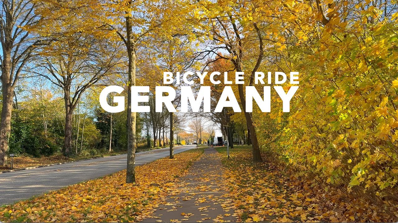 Autumn Bike Ride in Germany | Exploring Baltic Sea Surroundings in Golden Fall Colours 4K
