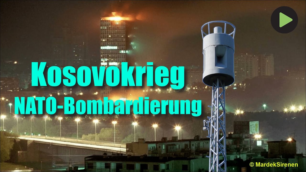 Sirenenalarm im Kosovokrieg (NATO-Bombardierung) - Belgrad 1999 | Hörmann F71