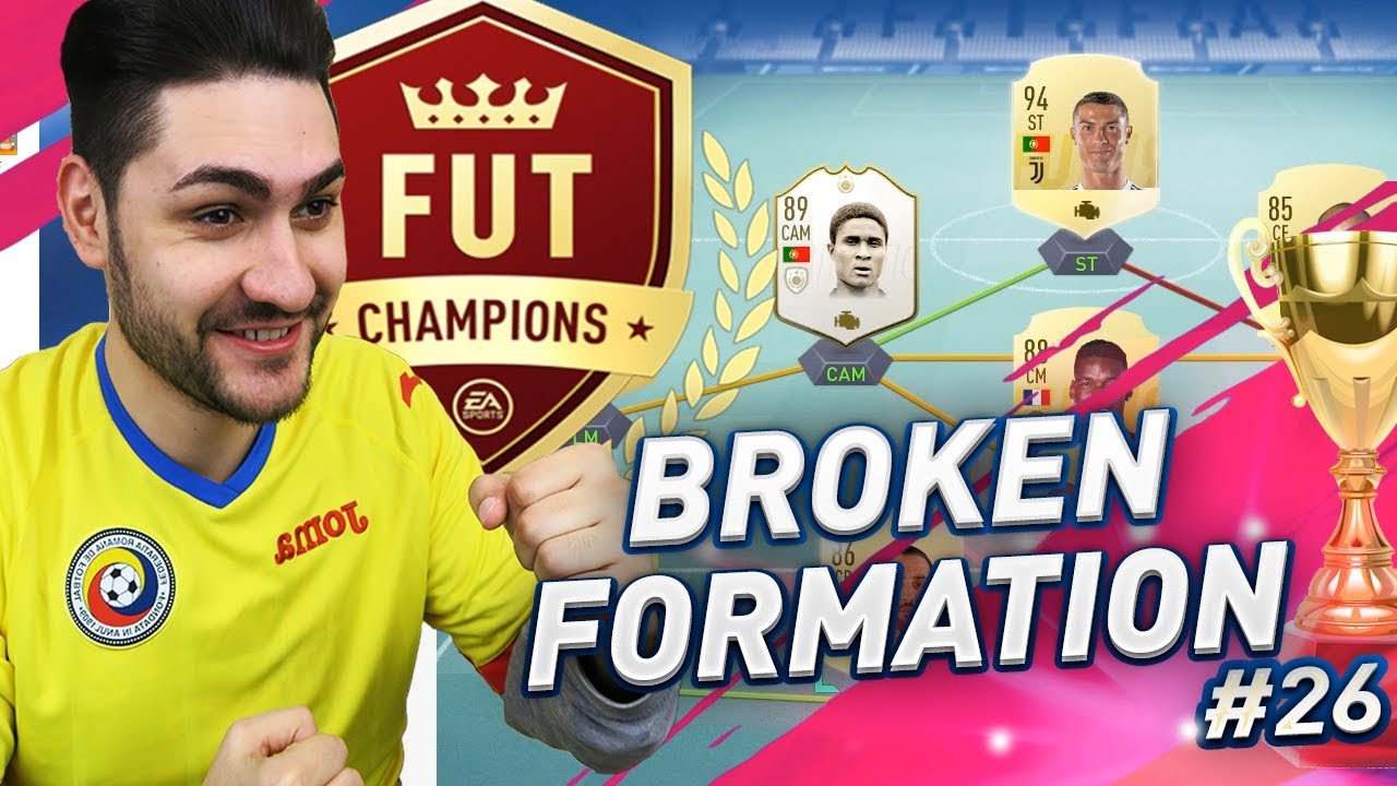 FIFA 19 BROKEN FORMATION in FUTCHAMPIONS - BEST FORMATION FOR SHOOTING in FUT 19!!!