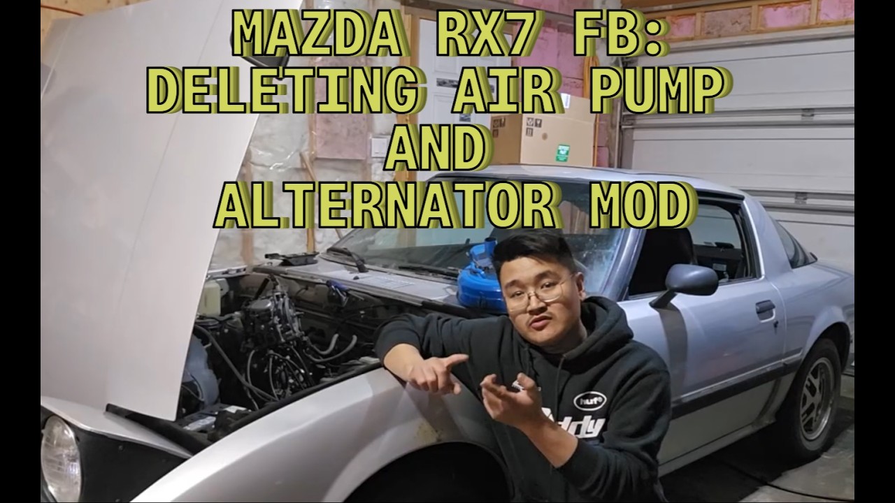 Mazda RX7 FB 81-83 Episode 2: Deleting air pump and Alternator mod