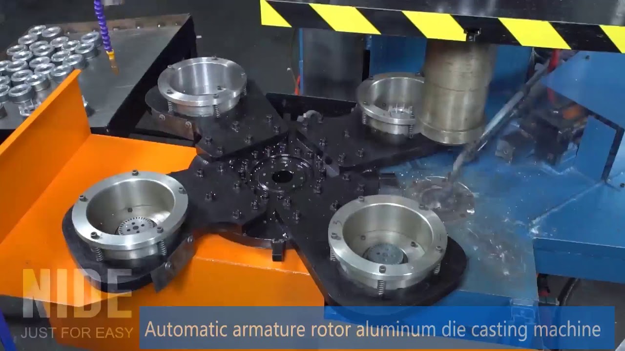 how to do rotor die casting automatically ?