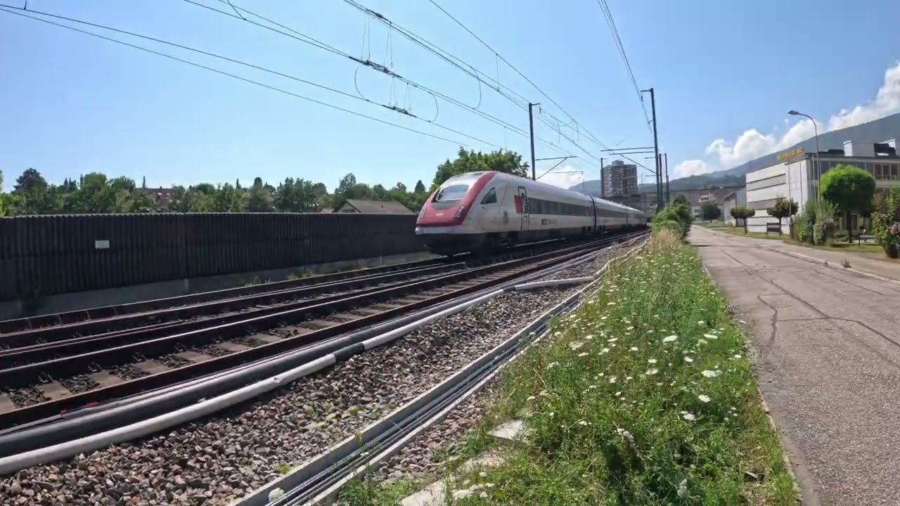 Bahnverkehr zwischen Grenchen Süd und Lengnau |Go Pro Videos | BLS Am 843 | Lösch und Rettungzug LRZ