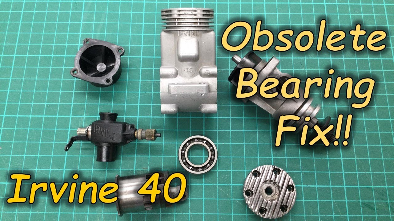 Irvine 40 MkII Glow Engine - Obsolete Rear Bearing Solution!