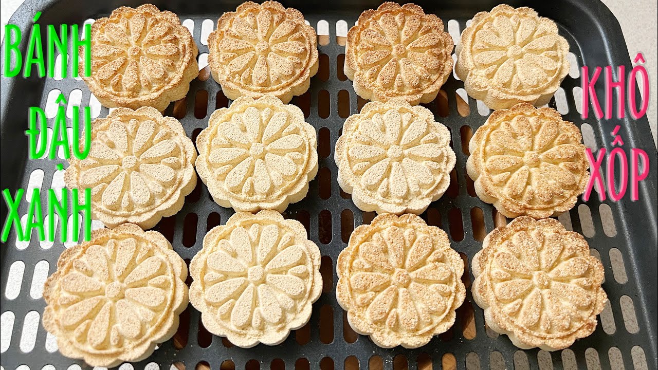 Bánh Đậu Xanh Khô Quảng Nam Xốp Không Ngờ Luôn - Roasted Mung Bean QuangNam Cakes